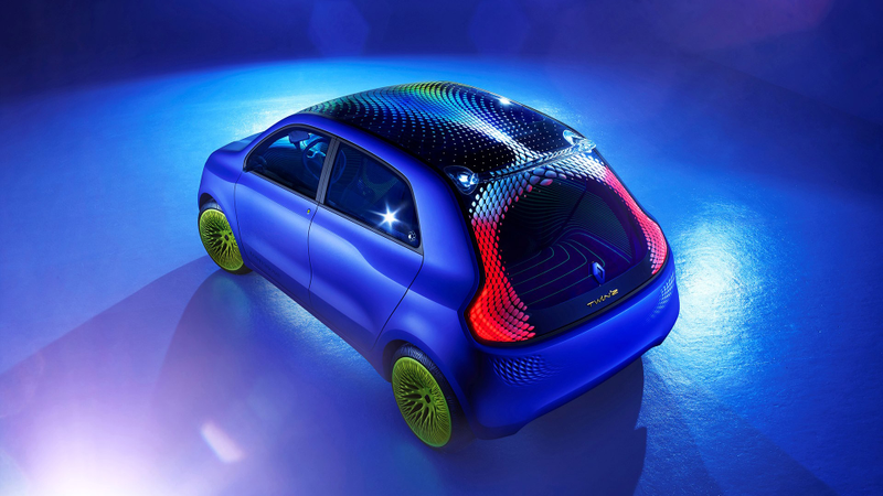 Illustration for article titled Ross Lovegrove's Renault Twin'Z Is Tripping Balls
